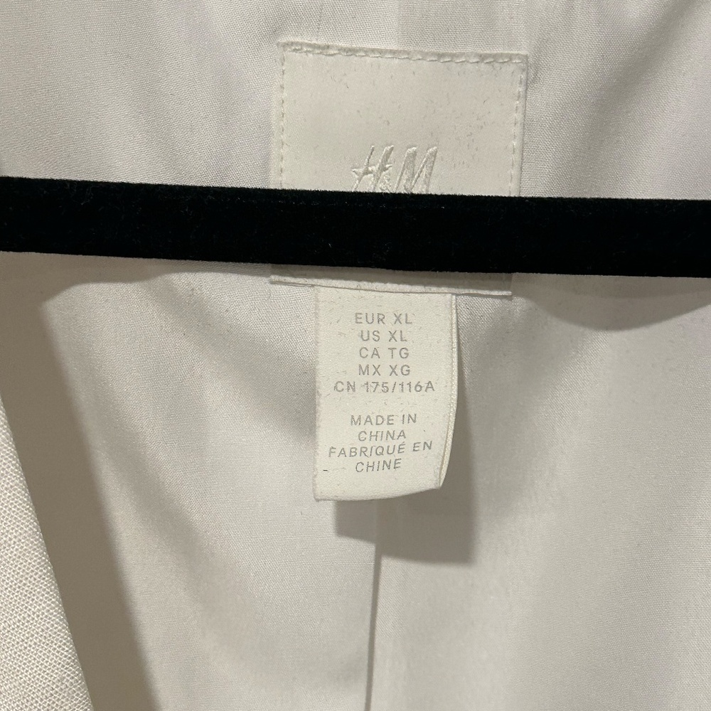 H&M Linen Blazer - XL White - Picture 2 of 5